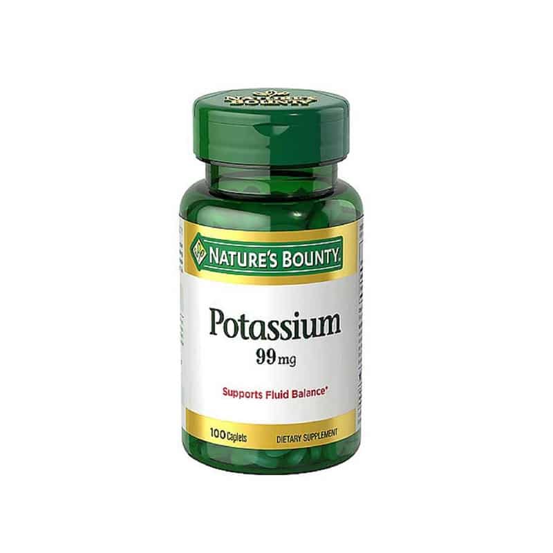 Nature's Bounty Potassium Gluconate 99mg, 100 Caplets (USA)