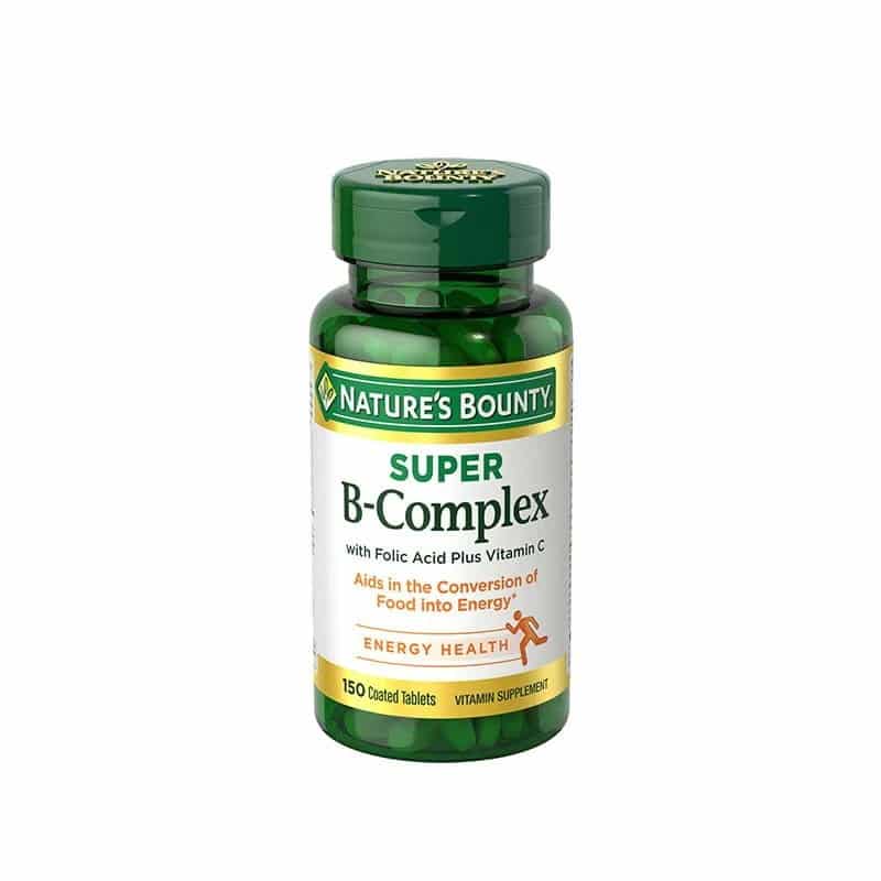 Nature's Bounty B-Complex with Folic Acid plus Vitamin C 150 Tablets