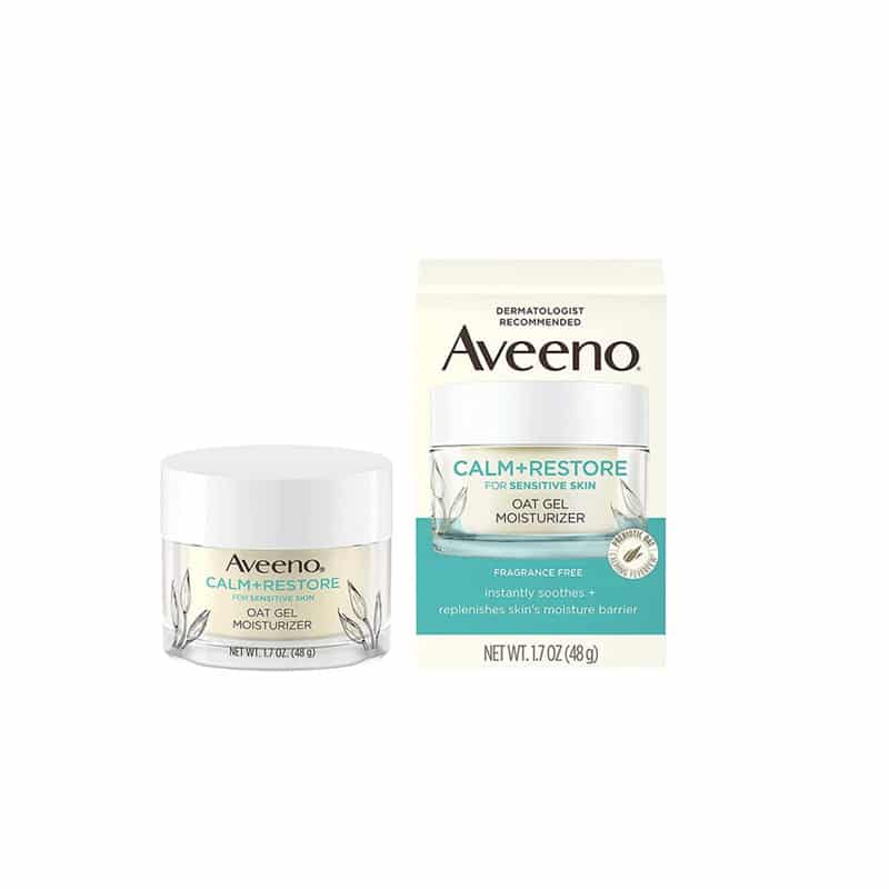 Aveeno Calm + Restore Oat Gel Moisturizer, For Sensitive Skin 48g