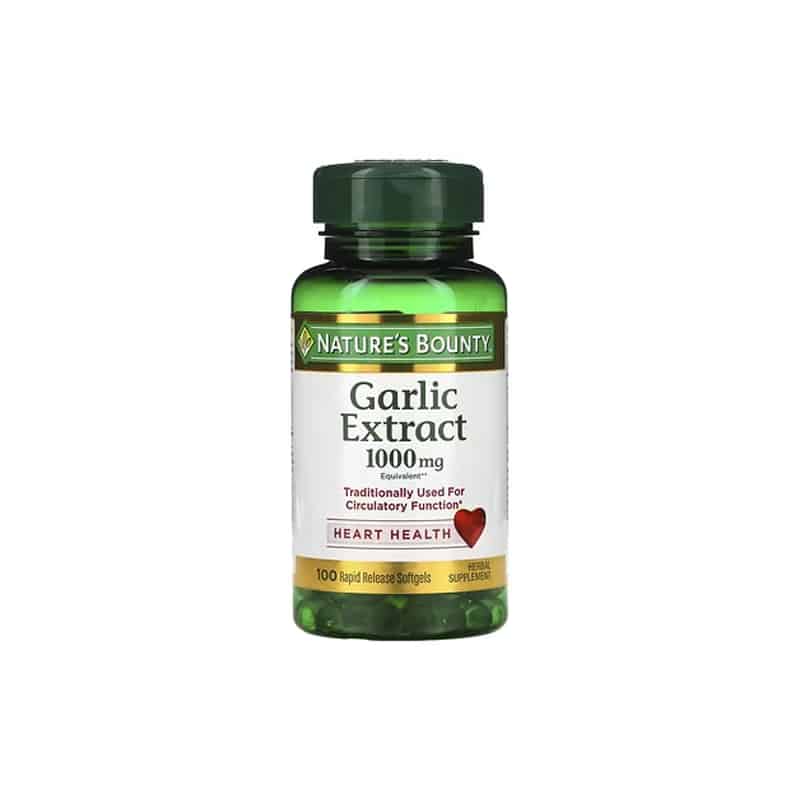 Nature's Bounty Garlic Extract 1000 mg, 100  Softgels