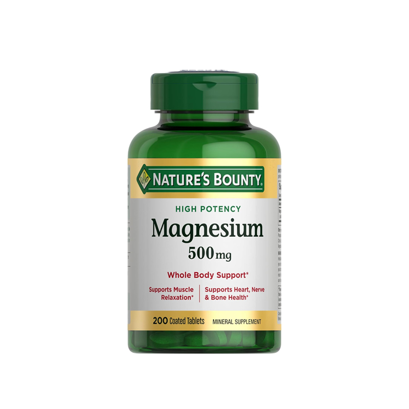 Nature's Bounty Magnesium 500 Mg -100 Tablets